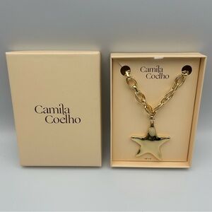 *New* Camila Coelho Chunky Gold Star Pendant Necklace